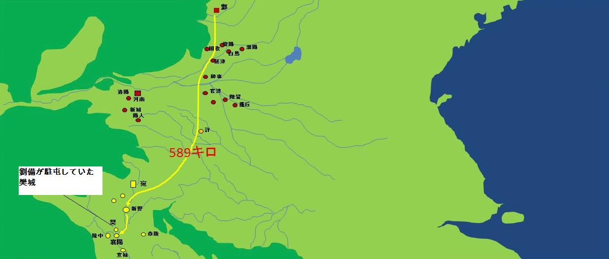 長坂の戦い　地図１