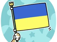 世界史04a ウクライナの国旗a