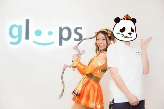 gloops「大戦乱!!三国志バトル」と「はじめての三国志」のコラボ企画時の写真
