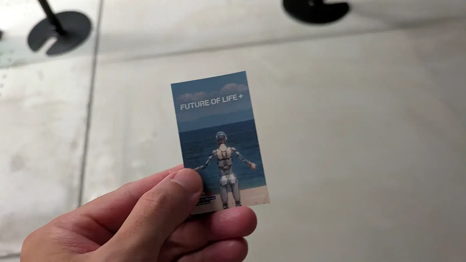 いのちの未来+(FUTURE OF LIFE+)の入場時に係員からもらったステッカー
